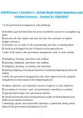 CGFM Exam 1 Section 3 Certified Government Financial Manager 2026&sol;2027 Study Guide Questions with Verified Answers
