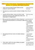 PRPA  Exam and Answers Comprehensive Questions &vert; A&plus; Graded &vert; With Expert Solution