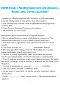 CGFM Exam 1 Practice Certified Government Financial Manager 2026&sol;2027 Questions and Answers with 100&percnt; Correct Solutions