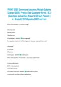 PRAXIS 5005 Elementary Education&colon; Multiple Subjects Science &lpar;5005&rpar; Practice Test Questions &lpar;forms 1 & 2&rpar; &vert; Questions and verified Answers &lpar;Already Passed&rpar; &vert; A&plus; Graded &vert; 2026 Updates &vert; 100&percnt; correct