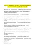 HCB TCCC Test with all Correct & 100&percnt; Verified Answers &vert;Actual Complete Exam &vert;Already Graded A&plus;
