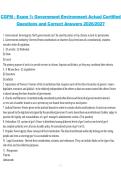 Package deal for CGFM Test Study Guide Certified Government Financial Manager 2026&sol;2027 Exam Questions with 100&percnt; Verified Answers Graded A&plus;