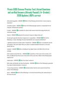 Praxis 5005 Science Practice Test &vert; Actual Questions and verified Answers &lpar;Already Passed&rpar; &vert; A&plus; Graded &vert; 2026 Updates &vert; 100&percnt; correct