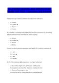 CALIFORNIA SCHOOL BUS DRIVER STUDY GUIDE CHP TEST 1 Questions and Answers