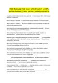 TCCC Deployed Med&period; Exam with all Correct & 100&percnt; Verified Answers &vert;Latest Version &vert;Already Graded A&plus;