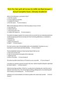 TCCC Pre Test with all Correct & 100&percnt; Verified Answers &vert;Actual Complete Exam &vert;Already Graded A&plus;