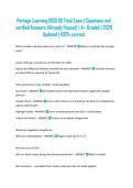 Portage Learning BIOD 101 Final Exam &vert; Questions and verified Answers &lpar;Already Passed&rpar; &vert; A&plus; Graded &vert; 2026 Updated &vert; 100&percnt; correct
