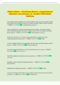 Public Safety  Exam &vert; Comprehensive Questions and Answers &vert; A&plus; Graded &vert; With Expert Solutions