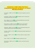 Public Safety  Exam &vert; Comprehensive Questions and Answers &vert; A&plus; Graded &vert; With Expert Solutions