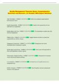 Quality Management   Exam &vert; Comprehensive Questions and Answers &vert; A&plus; Graded &vert; With Expert Solutions