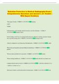 Radiation Protection Exam &vert; Comprehensive Questions and Answers &vert; A&plus; Graded &vert; With Expert Solutions