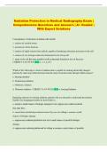 Radiation Protection Exam &vert; Comprehensive Questions and Answers &vert; A&plus; Graded &vert; With Expert Solutions
