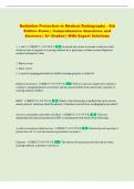 Radiation Protection Exam &vert; Comprehensive Questions and Answers &vert; A&plus; Graded &vert; With Expert Solutions