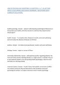 HEALTH PSYCHOLOGY &lpar;MIDTERM 1&rpar; CHAPTERS 1&comma; 6&comma; 7&comma; & LECTURE NOTES UCSB SPRING 2026 DAVID SHERMAN &vert; QUESTIONS WITH COMPLETE SOLUTIONS&period;