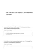 Med surg ATI Exam 4 Practice Questions and answers