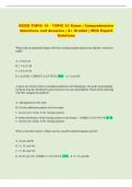 RCDD Exam and Answers Comprehensive Questions A&plus; Graded &vert; With Expert Solutions