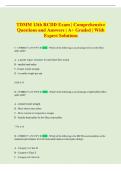 RCDD Exam and Answers Comprehensive Questions A&plus; Graded &vert; With Expert Solutions