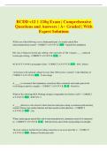 RCDD Exam and Answers Comprehensive Questions A&plus; Graded &vert; With Expert Solutions