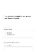 Advanced Med-Surg Proctored ATI Review questions and answers