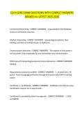 CCHI-CORE EXAM QUESTIONS WITH CORRECT ANSWERS GRADED A&plus; LATEST 2025-2026