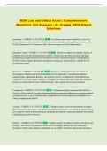 RDH Law and Ethics Exam &vert; Comprehensive Questions and Answers &vert; A&plus; Graded With Expert Solutions