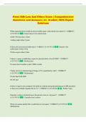 RDH Law and Ethics Exam &vert; Comprehensive Questions and Answers &vert; A&plus; Graded With Expert Solutions