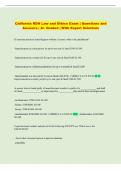 RDH Law and Ethics Exam &vert; Comprehensive Questions and Answers &vert; A&plus; Graded With Expert Solutions