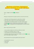 Real Estate Law  Exam &vert; Comprehensive Questions and Answers &vert; A&plus; Graded With Expert Solutions
