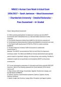 NR602 i-Human Case Week 6 Actual Exam 2026&sol;2027 &ndash; Sarah Jamieson &ndash; Mood Assessment &ndash; Chamberlain University &ndash; Detailed Rationales &ndash; Pass Guaranteed &ndash; A&plus; Graded