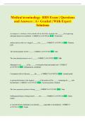 RHS  Exam &vert; Comprehensive Questions and Answers &vert; A&plus; Graded &vert; With Expert Solutions