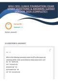 WGU C851 &lpar;LINUX FOUNDATION&rpar; EXAM STUDY QUESTIONS & ANSWERS &vert;LATEST VERSION 2026 &vert;COMPLETE&excl;&excl;