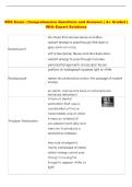 RHS  Exam &vert; Comprehensive Questions and Answers &vert; A&plus; Graded &vert; With Expert Solutions