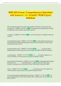 RHS  Exam &vert; Comprehensive Questions and Answers &vert; A&plus; Graded &vert; With Expert Solutions