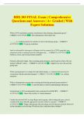 RHS  Exam &vert; Comprehensive Questions and Answers &vert; A&plus; Graded &vert; With Expert Solutions