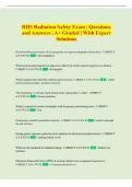 RHS  Exam &vert; Comprehensive Questions and Answers &vert; A&plus; Graded &vert; With Expert Solutions