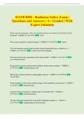 RHS  Exam &vert; Comprehensive Questions and Answers &vert; A&plus; Graded &vert; With Expert Solutions