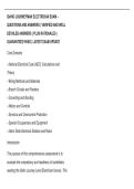 IDAHO JOURNEYMAN ELECTRICIAN EXAM &ndash;  QUESTIONS AND ANSWERS &vert; VERIFIED AND WELL  DETAILED ANSWERS &vert; PLUS RATIONALES &vert;  GUARANTEED PASS &vert; LATEST EXAM UPDATE