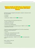 RHS  Exam &vert; Comprehensive Questions and Answers &vert; A&plus; Graded &vert; With Expert Solutions
