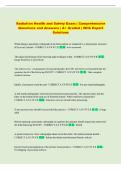 RHS  Exam &vert; Comprehensive Questions and Answers &vert; A&plus; Graded &vert; With Expert Solutions