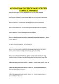 APHON EXAM QUESTIONS AND VERIFIED CORRECT ANSWERS