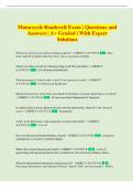 Roadcraft  Exam and Answers Comprehensive Questions &vert;A&plus; Graded &vert; With Expert Solutions