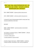NRNP 6560 FINAL EXAM PREPARATION WITH 100  QUESTIONS AND CORRECT ANSWERS &lpar;VERIFIED  ANSWERS&rpar;WALDEN UNIVERSITY 