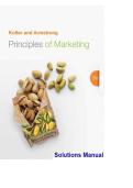 Solutions Manual&colon; Principles of Marketing &lpar;15th Edition&rpar; &ndash; Philip Kotler & Gary Armstrong