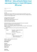 BIOD 101 Lab 1 &ndash; Safety and Scientific Methods &vert; Actual study complete Solutions &vert; A&plus; Graded &vert; 2026 Updated &vert; 100&percnt; correct