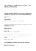 H&H FINAL EXAM - QUESTIONS AND ANSWERS &vert; 2026 UPDATE &vert; 100&percnt; CORRECT&period;
