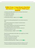 SABSA  Exam and Answers Comprehensive Questions &vert;A&plus; Graded &vert; With Expert Solutions