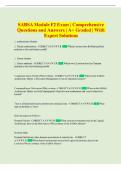 SABSA  Exam and Answers Comprehensive Questions &vert;A&plus; Graded &vert; With Expert Solutions