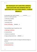 HESI RADIOLOGY EXIT EXAM PREP VERSION 1  EXAM QUESTIONS AND ANSWERS PRACTICE  QUESTIONS WITH SOLUTIONS NEWEST &vert; ALREADY  GRADED A&plus;