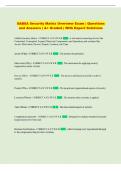SABSA  Exam and Answers Comprehensive Questions &vert;A&plus; Graded &vert; With Expert Solutions