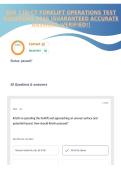 EHS 138cCT FORKLIFT OPERATIONS TEST QUESTIONS 2026 &vert;GUARANTEED ACCURATE ANSWERS &vert;VERIFIED&excl;&excl;